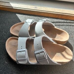 Kids Birkenstock twill canvas arizonas